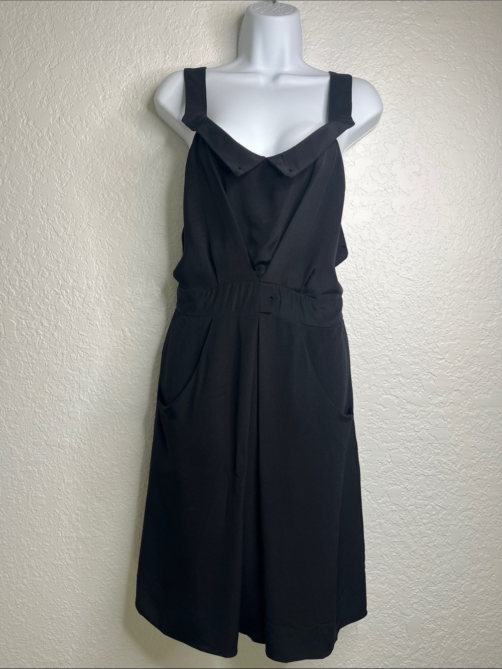 Jeffrey Monteiro 100% Silk Midi Dress Sz 4